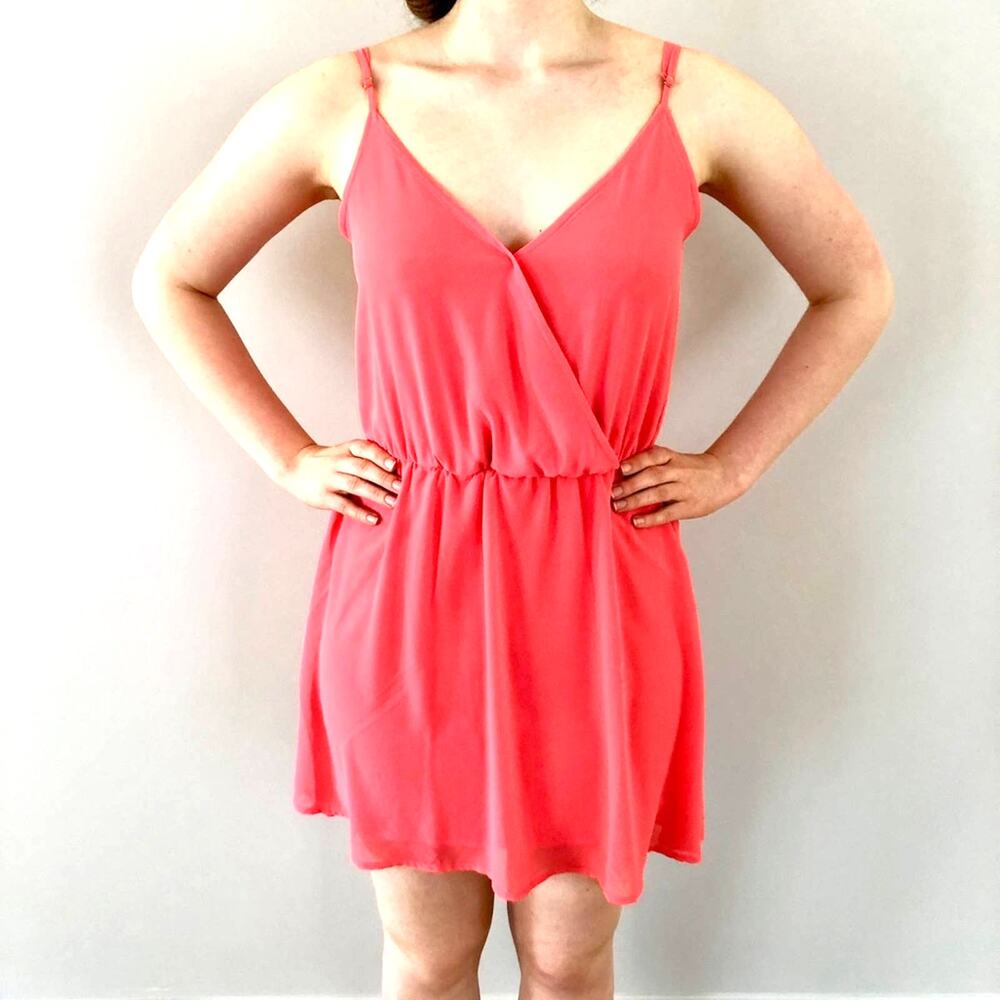 NWOT Forever 21 Coral V-Neck Tank Dress